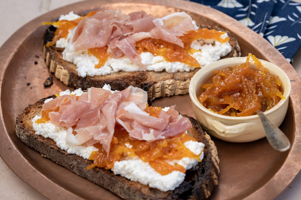 Ricotta and Honey Tartine