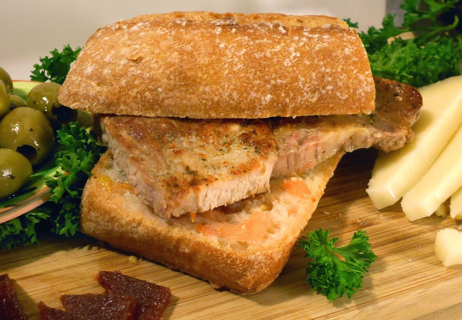 Spanish Pork Loin Sandwich