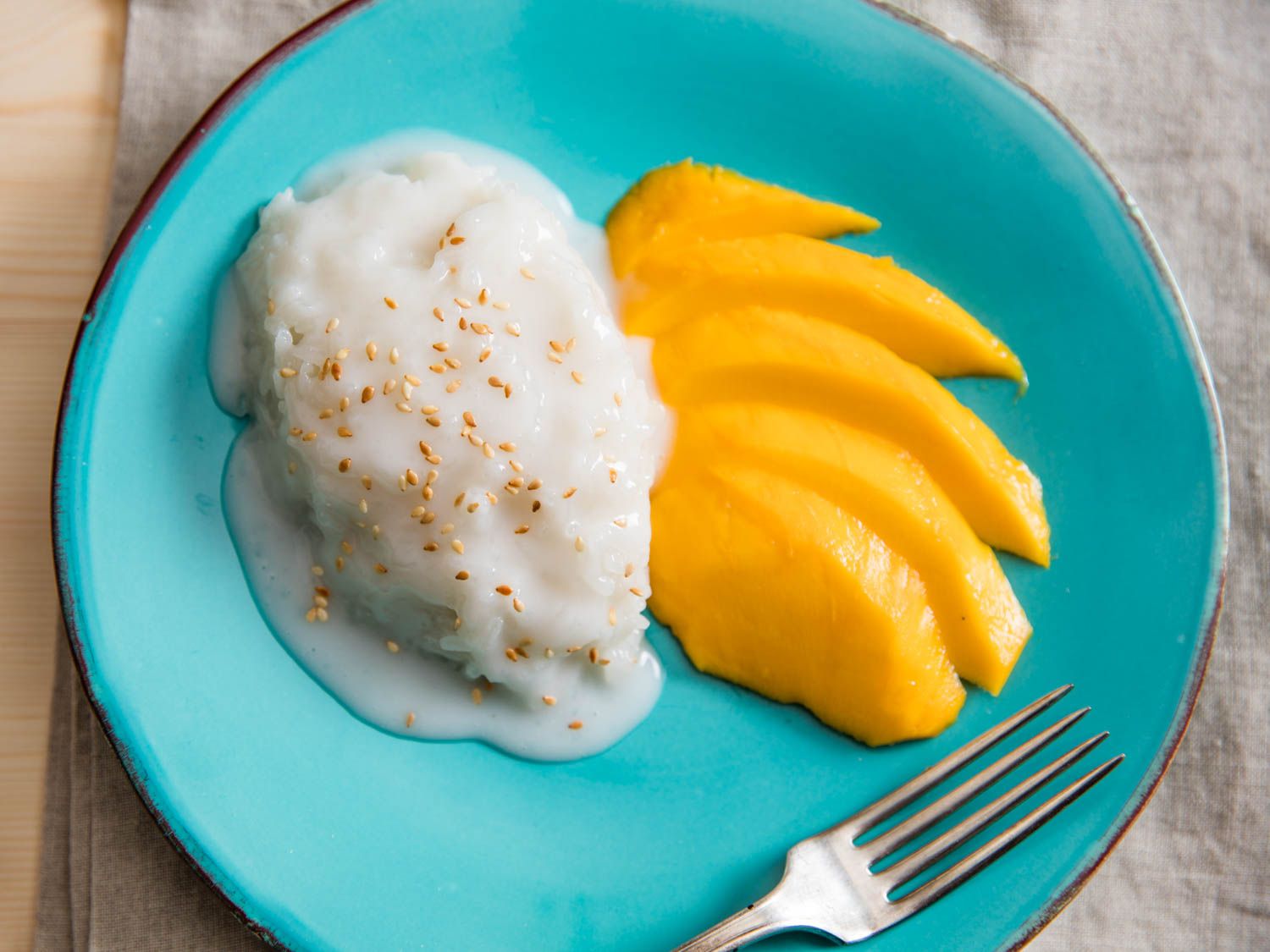 Thai Coconut Sticky Rice with Mango